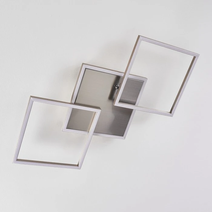 Hofstein Torres Deckenleuchte LED Nickel-Matt, 3-flammig 8 Hofstein Torres Deckenleuchte LED Nickel-Matt, 3-flammig – Bild 8