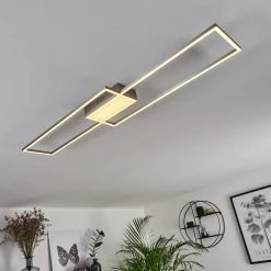 Hofstein Torresella Deckenleuchte LED Nickel-Matt, 2-flammig, Fernbedienung -LED Leuchten Verkäufe 2022 torresella deckenleuchte h3392584 10
