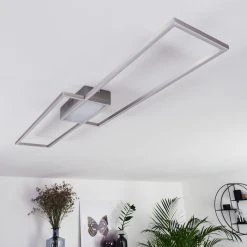 Hofstein Torresella Deckenleuchte LED Nickel-Matt, 2-flammig, Fernbedienung -LED Leuchten Verkäufe 2022 torresella deckenleuchte h3392584 13