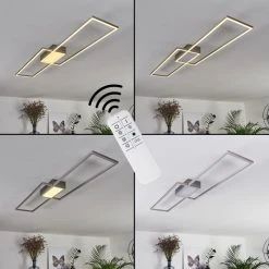 Hofstein Torresella Deckenleuchte LED Nickel-Matt, 2-flammig, Fernbedienung -LED Leuchten Verkäufe 2022 torresella deckenleuchte h3392584 5