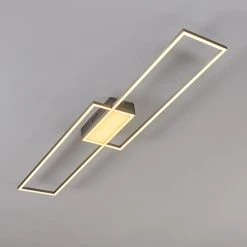 Hofstein Torresella Deckenleuchte LED Nickel-Matt, 2-flammig, Fernbedienung -LED Leuchten Verkäufe 2022 torresella deckenleuchte h3392584 8