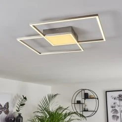 Hofstein Torresella Deckenleuchte LED Nickel-Matt, 2-flammig, Fernbedienung -LED Leuchten Verkäufe 2022 torresella deckenleuchte h3392591 11