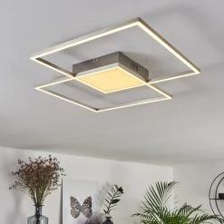 Hofstein Torresella Deckenleuchte LED Nickel-Matt, 2-flammig, Fernbedienung -LED Leuchten Verkäufe 2022 torresella deckenleuchte h3392591 6