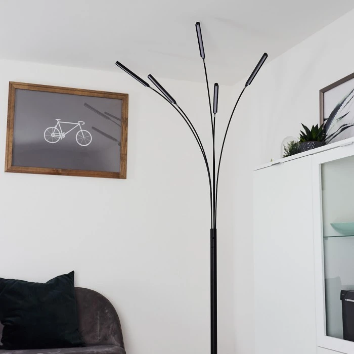 Hofstein Totara Stehleuchte LED Schwarz, 5-flammig 8 Hofstein Totara Stehleuchte LED Schwarz, 5-flammig – Bild 8