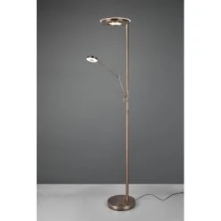 Trio Leuchten Trio Barrie Deckenfluter LED Altmessing, 2-flammig