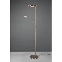 Trio Leuchten Trio Barrie Deckenfluter LED Altmessing, 2-flammig -LED Leuchten Verkäufe 2022 trio barrie deckenfluter 424210304 4