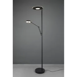 Trio Leuchten Trio Barrie Deckenfluter LED Schwarz, 2-flammig