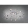 Trio Leuchten Trio Bullet Deckenleuchte LED Chrom, 21-flammig