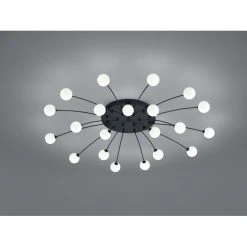 Trio Leuchten Trio Bullet Deckenleuchte LED Schwarz, 21-flammig