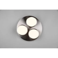 Trio Leuchten Trio Franklin Deckenleuchte LED Nickel-Matt, 3-flammig -LED Leuchten Verkäufe 2022 trio franklin deckenleuchte 626510307 6