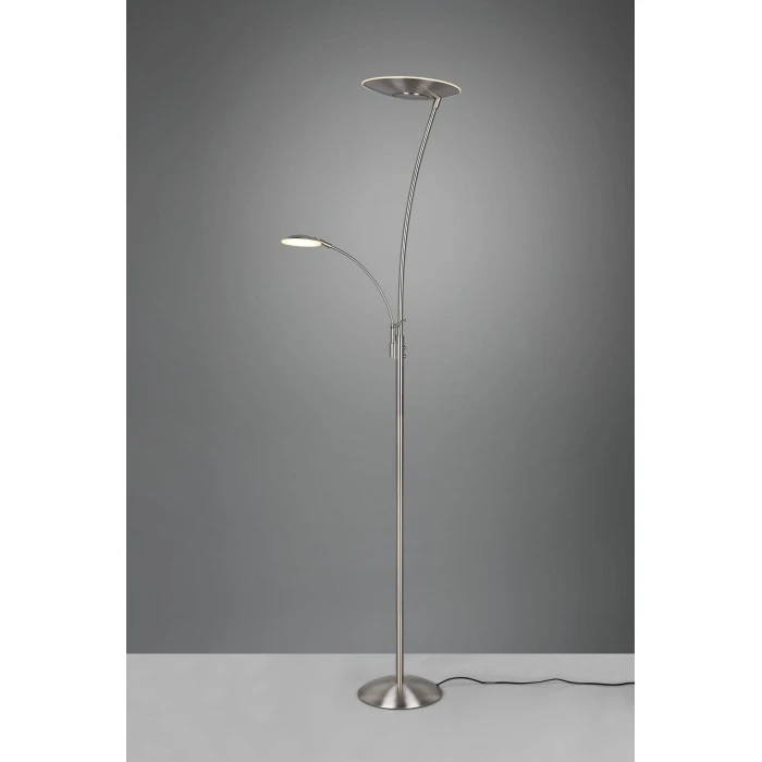 Trio Leuchten Trio Granby Deckenfluter LED Nickel-Matt, 1-flammig 2 Trio Leuchten Trio Granby Deckenfluter LED Nickel-Matt, 1-flammig – Bild 2