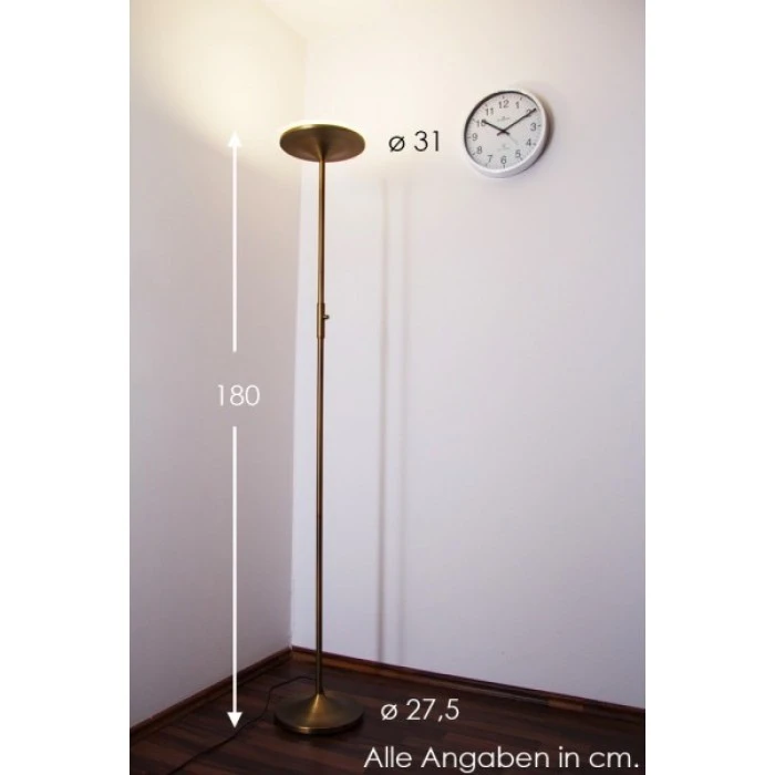 Trio Leuchten ARANGO Deckenfluter LED Messing, 1-flammig 1 Trio Leuchten ARANGO Deckenfluter LED Messing, 1-flammig