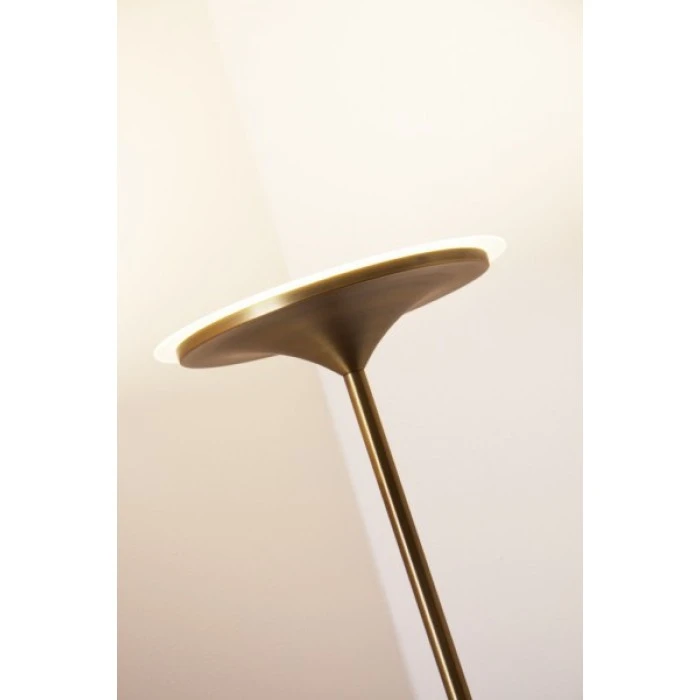 Trio Leuchten ARANGO Deckenfluter LED Messing, 1-flammig 2 Trio Leuchten ARANGO Deckenfluter LED Messing, 1-flammig – Bild 2