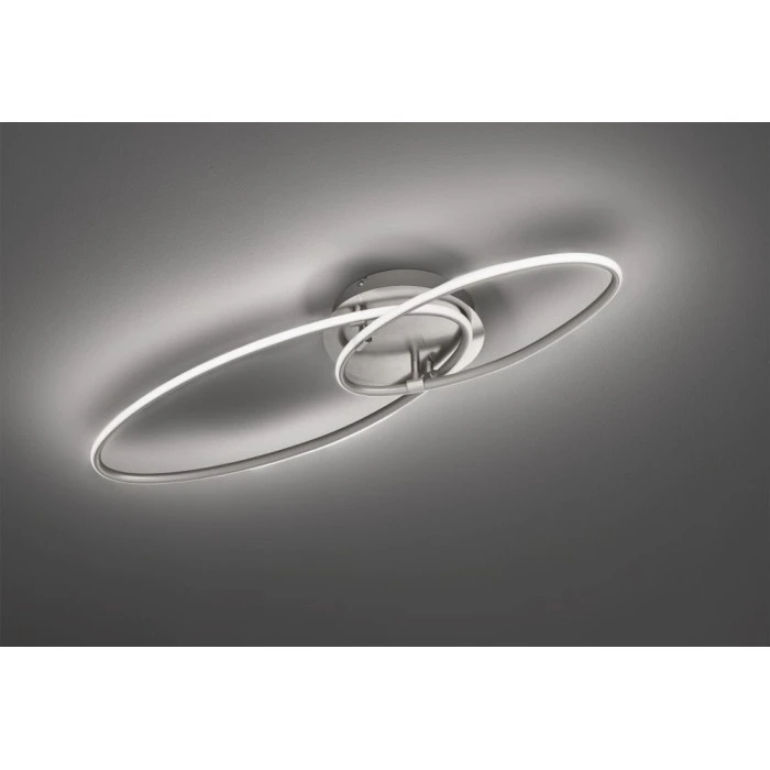 Trio Leuchten AVUS Deckenleuchte LED Nickel-Matt, 1-flammig 2 Trio Leuchten AVUS Deckenleuchte LED Nickel-Matt, 1-flammig – Bild 2