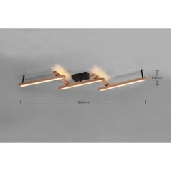Trio Leuchten Bellari Deckenleuchte LED Braun, 1-flammig, Fernbedienung -LED Leuchten Verkäufe 2022 trio leuchten bellari deckenleuchte 626410530 4