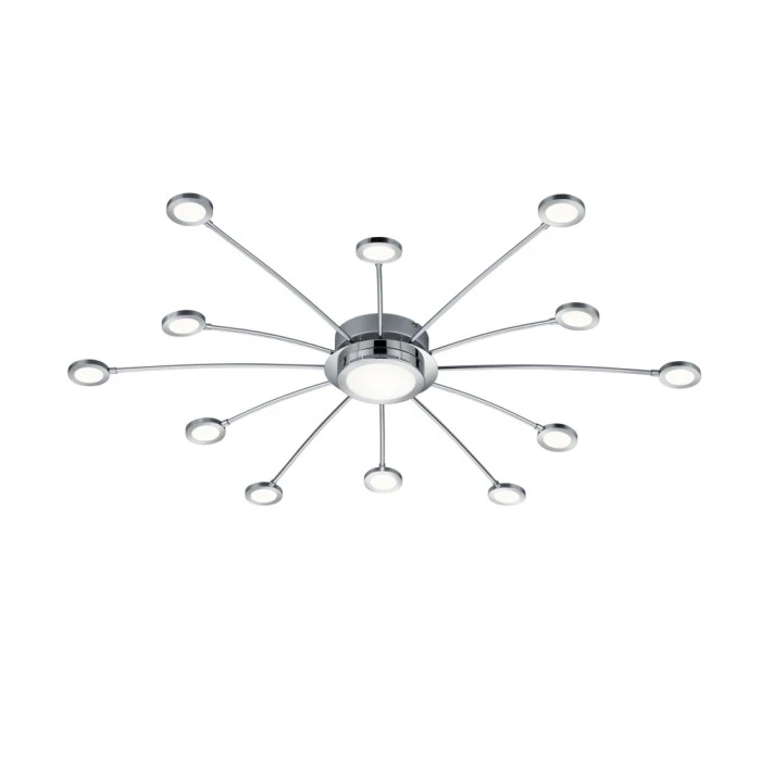 Trio Leuchten BODRUM Deckenleuchte LED Chrom, 12-flammig, Fernbedienung 9 Trio Leuchten BODRUM Deckenleuchte LED Chrom, 12-flammig, Fernbedienung – Bild 9