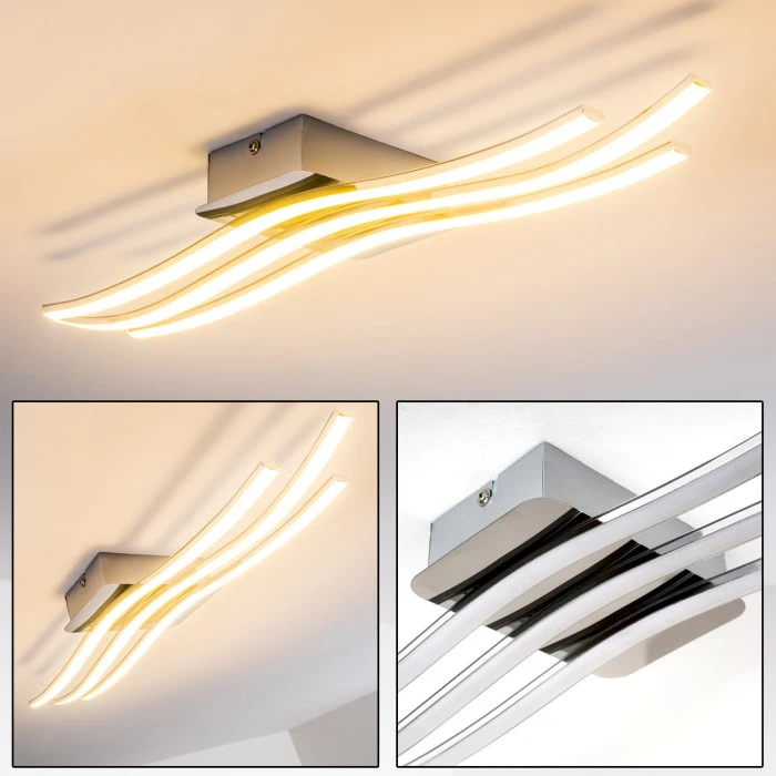 Trio Leuchten CATOKI Deckenleuchte LED Chrom, 1-flammig 1 Trio Leuchten CATOKI Deckenleuchte LED Chrom, 1-flammig