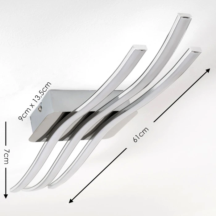 Trio Leuchten CATOKI Deckenleuchte LED Chrom, 1-flammig 2 Trio Leuchten CATOKI Deckenleuchte LED Chrom, 1-flammig – Bild 2