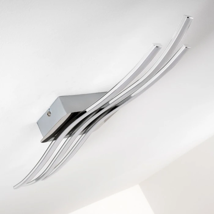 Trio Leuchten CATOKI Deckenleuchte LED Chrom, 1-flammig 7 Trio Leuchten CATOKI Deckenleuchte LED Chrom, 1-flammig – Bild 7