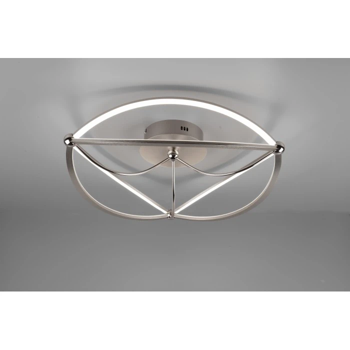 Trio Leuchten Charivari Deckenleuchte LED Nickel-Matt, 1-flammig 1 Trio Leuchten Charivari Deckenleuchte LED Nickel-Matt, 1-flammig