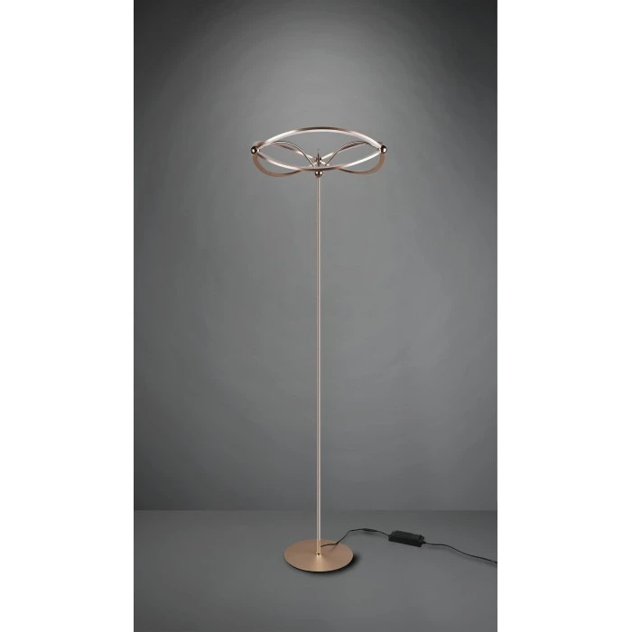 Trio Leuchten Charivari Stehleuchte LED Messing, 1-flammig 2 Trio Leuchten Charivari Stehleuchte LED Messing, 1-flammig – Bild 2