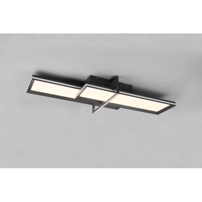 Trio Leuchten Charleston Deckenleuchte LED Anthrazit, 2-flammig 2 Trio Leuchten Charleston Deckenleuchte LED Anthrazit, 2-flammig – Bild 2