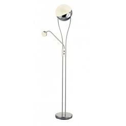 Trio Leuchten CHRIS Stehleuchte LED Chrom, 1-flammig