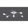 Trio Leuchten CLAPTON Deckenleuchte LED Aluminium, Edelstahl, 5-flammig