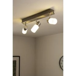 Trio Leuchten CLAPTON Deckenleuchte LED Chrom, Aluminium, Edelstahl, 3-flammig -LED Leuchten Verkäufe 2022 trio leuchten clapton deckenleuchte 821410305 do1 10