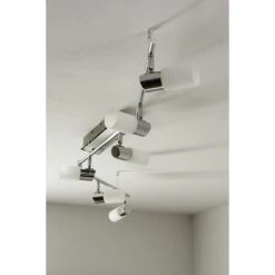 Trio Leuchten CLAPTON Deckenleuchte LED Chrom, Aluminium, Edelstahl, 6-flammig -LED Leuchten Verkäufe 2022 trio leuchten clapton deckenleuchte 821410605 do1 13