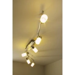 Trio Leuchten CLAPTON Deckenleuchte LED Chrom, Aluminium, Edelstahl, 6-flammig -LED Leuchten Verkäufe 2022 trio leuchten clapton deckenleuchte 821410605 do1 15