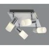 Trio Leuchten CLAPTON Deckenleuchte LED Chrom, Aluminium, Edelstahl, 4-flammig