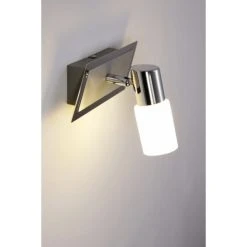 Trio Leuchten CLAPTON Wandleuchte LED Chrom, Aluminium, Edelstahl, 1-flammig -LED Leuchten Verkäufe 2022 trio leuchten clapton wandleuchte 821470105 do1 6