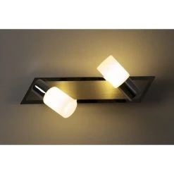 Trio Leuchten CLAPTON Wandleuchte LED Chrom, Aluminium, Edelstahl, 2-flammig -LED Leuchten Verkäufe 2022 trio leuchten clapton wandleuchte 821470205 do1 9