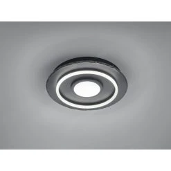 Trio Leuchten Corbie Deckenleuchte LED Schwarz, 1-flammig