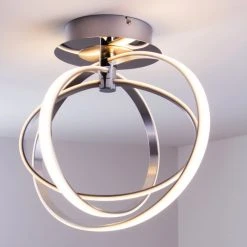 Trio Leuchten CORLAND Deckenleuchte LED Chrom, 1-flammig -LED Leuchten Verkäufe 2022 trio leuchten corland deckenleuchte 674312406 14