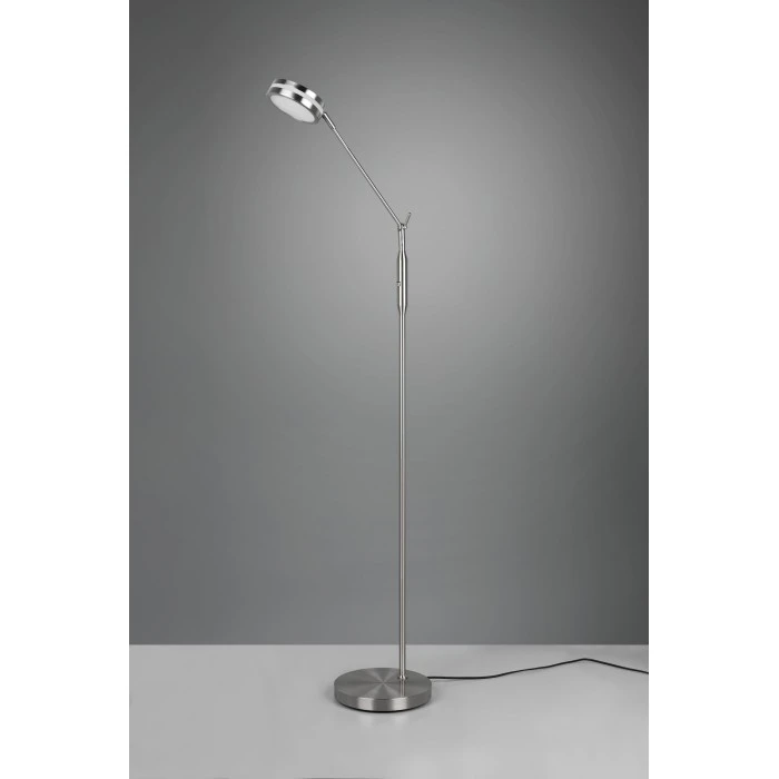 Trio Leuchten Franklin Stehleuchte LED Nickel-Matt, 1-flammig 13 Trio Leuchten Franklin Stehleuchte LED Nickel-Matt, 1-flammig – Bild 13