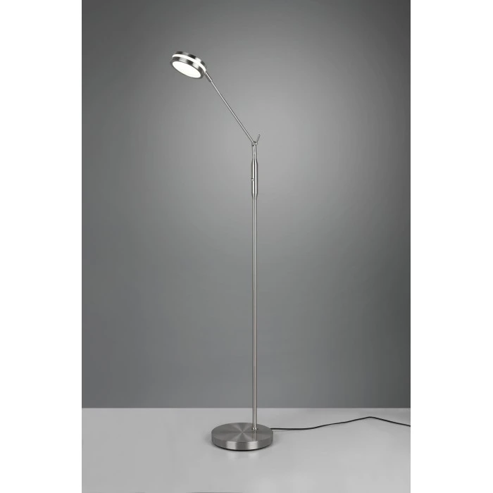 Trio Leuchten Franklin Stehleuchte LED Nickel-Matt, 1-flammig 9 Trio Leuchten Franklin Stehleuchte LED Nickel-Matt, 1-flammig – Bild 9