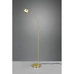 Trio Leuchten Franklin Stehleuchte LED Messing, 1-flammig