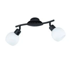 Trio Leuchten FREDDY Deckenleuchte LED Dunkelbraun, Rostfarben, 2-flammig