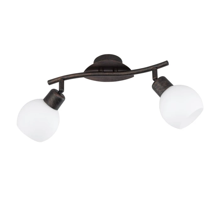 Trio Leuchten FREDDY Deckenleuchte LED Dunkelbraun, Rostfarben, 2-flammig 2 Trio Leuchten FREDDY Deckenleuchte LED Dunkelbraun, Rostfarben, 2-flammig – Bild 2