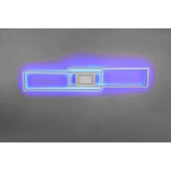 Trio Leuchten Ganado Deckenleuchte LED Nickel-Matt, 2-flammig, Fernbedienung, Farbwechsler -LED Leuchten Verkäufe 2022 trio leuchten ganado deckenleuchte 670710507 16