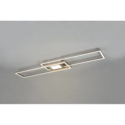 Trio Leuchten Ganado Deckenleuchte LED Nickel-Matt, 2-flammig, Fernbedienung, Farbwechsler -LED Leuchten Verkäufe 2022 trio leuchten ganado deckenleuchte 670710507 20