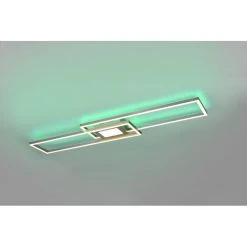 Trio Leuchten Ganado Deckenleuchte LED Nickel-Matt, 2-flammig, Fernbedienung, Farbwechsler -LED Leuchten Verkäufe 2022 trio leuchten ganado deckenleuchte 670710507 22