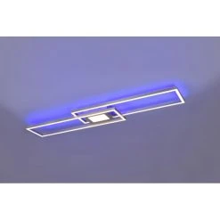 Trio Leuchten Ganado Deckenleuchte LED Nickel-Matt, 2-flammig, Fernbedienung, Farbwechsler -LED Leuchten Verkäufe 2022 trio leuchten ganado deckenleuchte 670710507 23