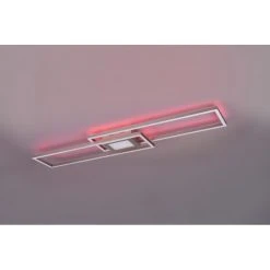 Trio Leuchten Ganado Deckenleuchte LED Nickel-Matt, 2-flammig, Fernbedienung, Farbwechsler -LED Leuchten Verkäufe 2022 trio leuchten ganado deckenleuchte 670710507 24