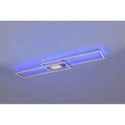 Trio Leuchten Ganado Deckenleuchte LED Nickel-Matt, 2-flammig, Fernbedienung, Farbwechsler -LED Leuchten Verkäufe 2022 trio leuchten ganado deckenleuchte 670710507 3