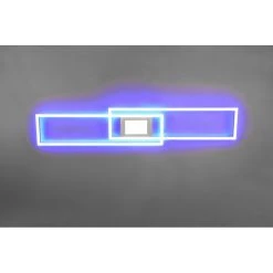 Trio Leuchten Ganado Deckenleuchte LED Nickel-Matt, 2-flammig, Fernbedienung, Farbwechsler -LED Leuchten Verkäufe 2022 trio leuchten ganado deckenleuchte 670710507 8