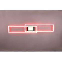 Trio Leuchten Ganado Deckenleuchte LED Schwarz, 2-flammig, Fernbedienung, Farbwechsler -LED Leuchten Verkäufe 2022 trio leuchten ganado deckenleuchte 670710532 11