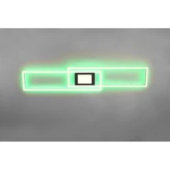 Trio Leuchten Ganado Deckenleuchte LED Schwarz, 2-flammig, Fernbedienung, Farbwechsler -LED Leuchten Verkäufe 2022 trio leuchten ganado deckenleuchte 670710532 12